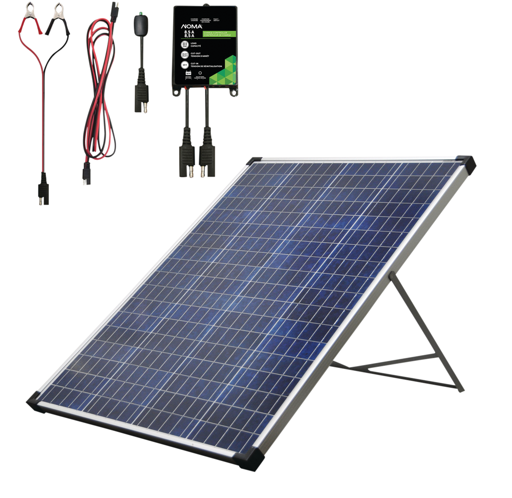 100W Solar Kit with Stand & Charge Controller 21100 Noma