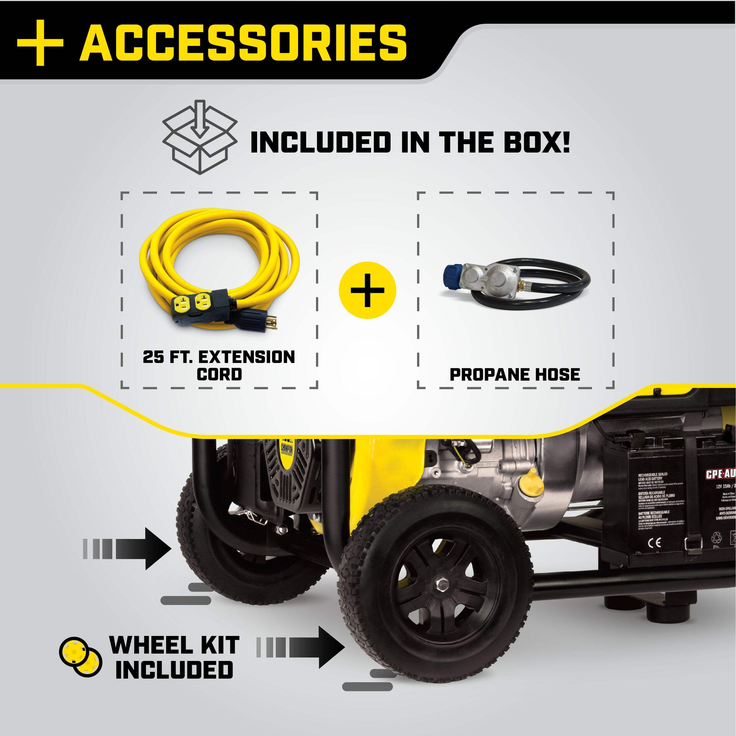 Champion 7500/9375 Watt Dual Fuel Portable Generator with Electric