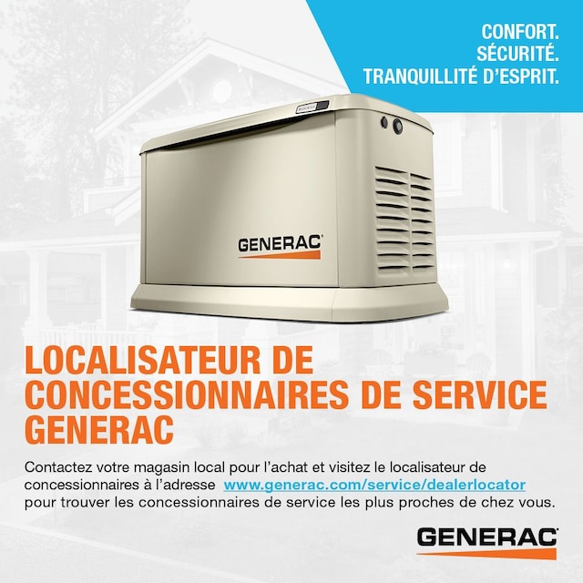 Génératrice de secours à domicile automatique 22 kW Generac avec moteur