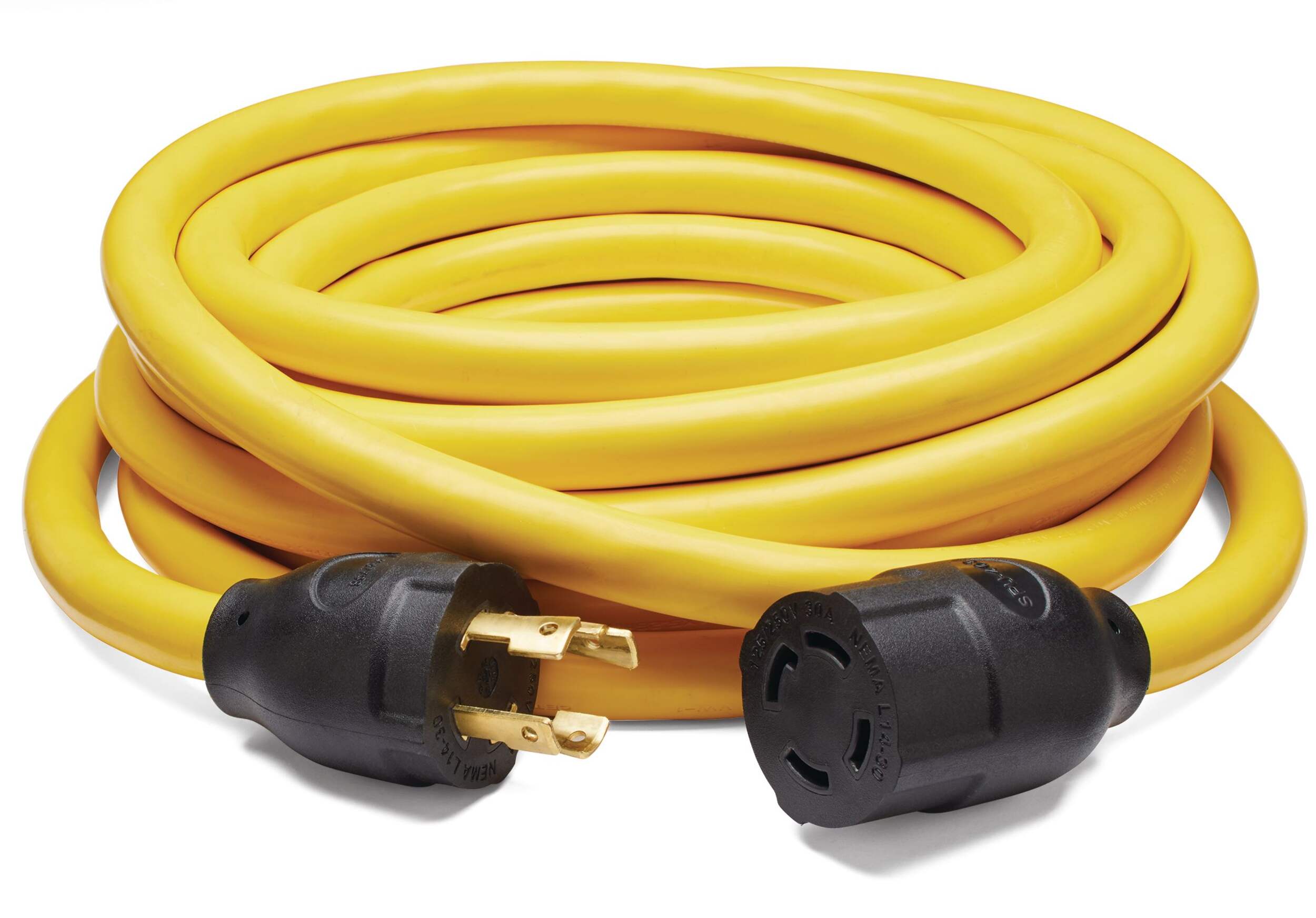 Mastercraft 10AWG, 30A L14-30 Twist Lock Generator Extension Cord, 25-ft Front_Elevated