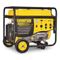 Champion 5500/6250 Watt Portable Gas Generator Front_Angled_Right