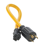 Adaptateur queue de cochon à verrou tournant 30 A 120 V Champion L5-30P, 60,96 cm (24 po) Front_Angled_Right