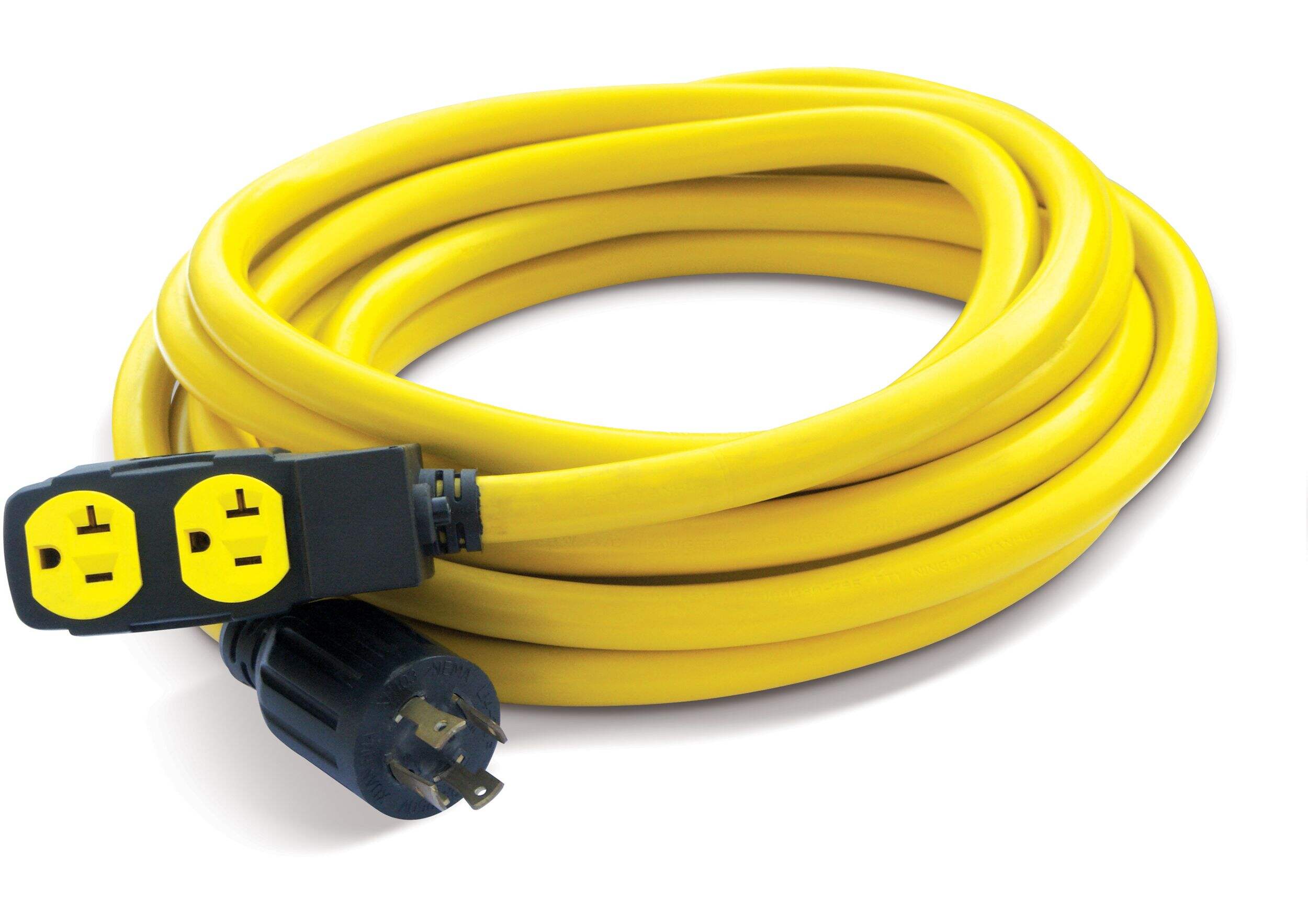 Champion 30A, 250V Flat Generator Extension Cord, 25-ft Front_Elevated