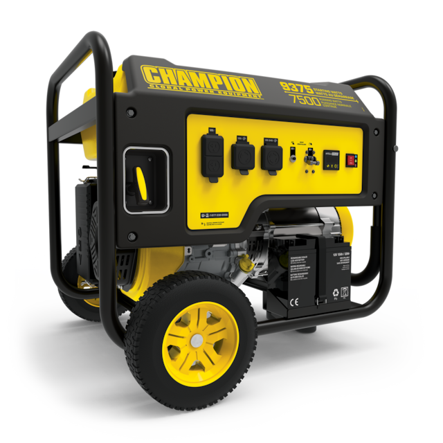 Champion Portable Generator with Electric Start & Volt Guard