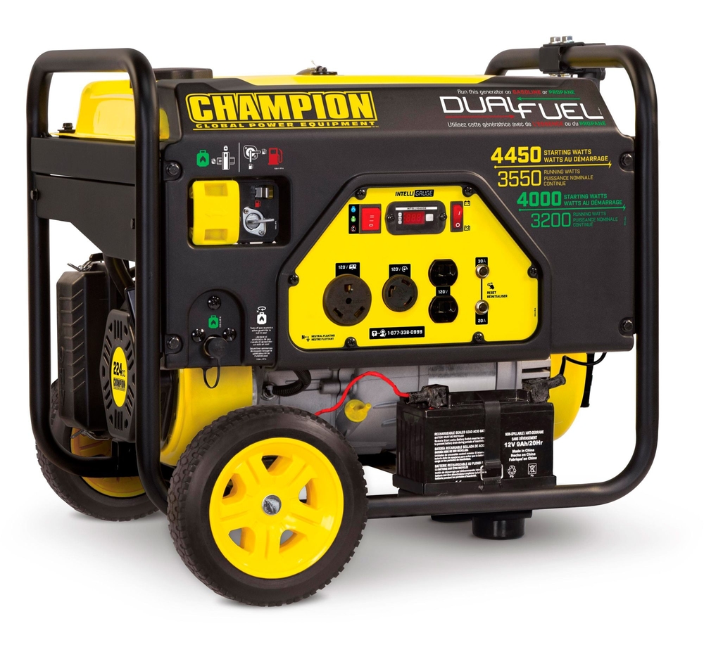 Champion 3550W/4450W Duel Fuel Generator Canadian Tire