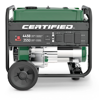 Certified 3550/4450 Watt Portable Gas Generator