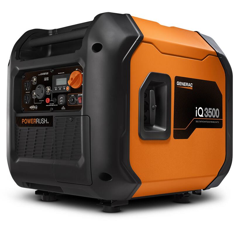 Generac 3500 Watt iQ Series Inverter Portable Generator with Electric ...