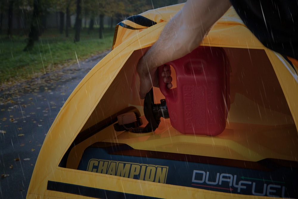 Housse de génératrice 3000 à 10 000 W portative résistante aux intempéries Champion Storm Shield