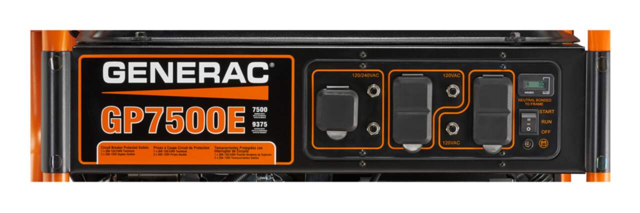 Generac 7500 9375 Watt GP 7500E GP Series Portable Gas Generator