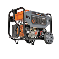 Generac 7500/9400 Watt Open Frame Portable Generator with Electric Start Front_Angled_Right