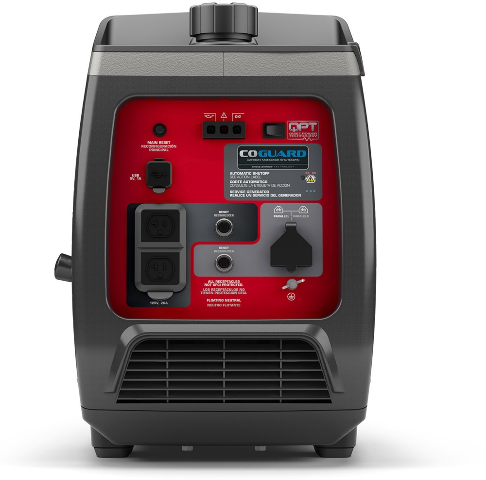 Génératrice portative à onduleur 2400/1800 WBriggs & Stratton avec CO