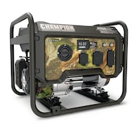 Champion 3650W/4550W Camouflage Portable Generator with CO Shield® Front_Three_Fourths_Angled_Right