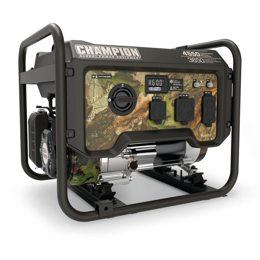 Champion 3650W/4550W Camouflage Portable Generator with CO Shield