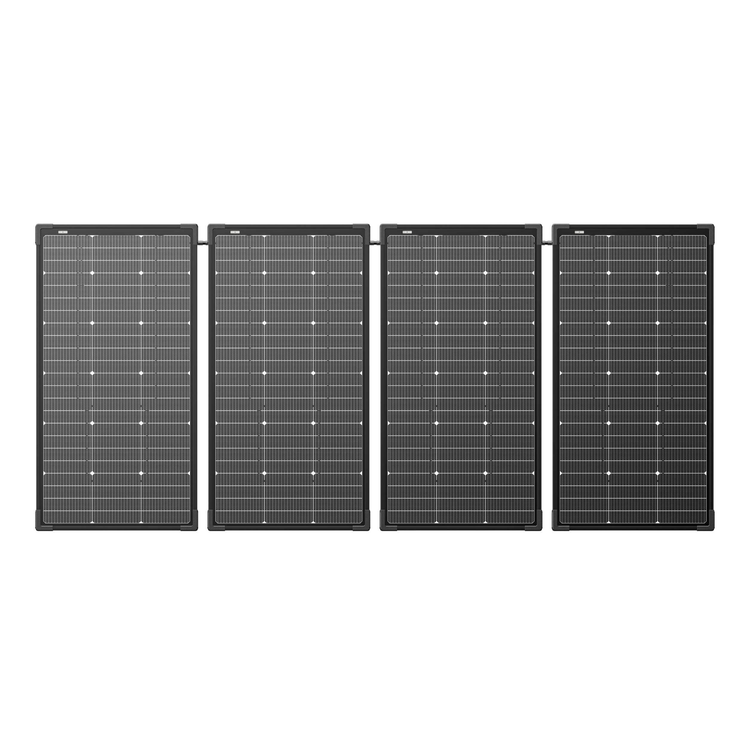 EcoFlow 125W Dual-Sided Modular Solar Panels, 4-pk Front_Flat