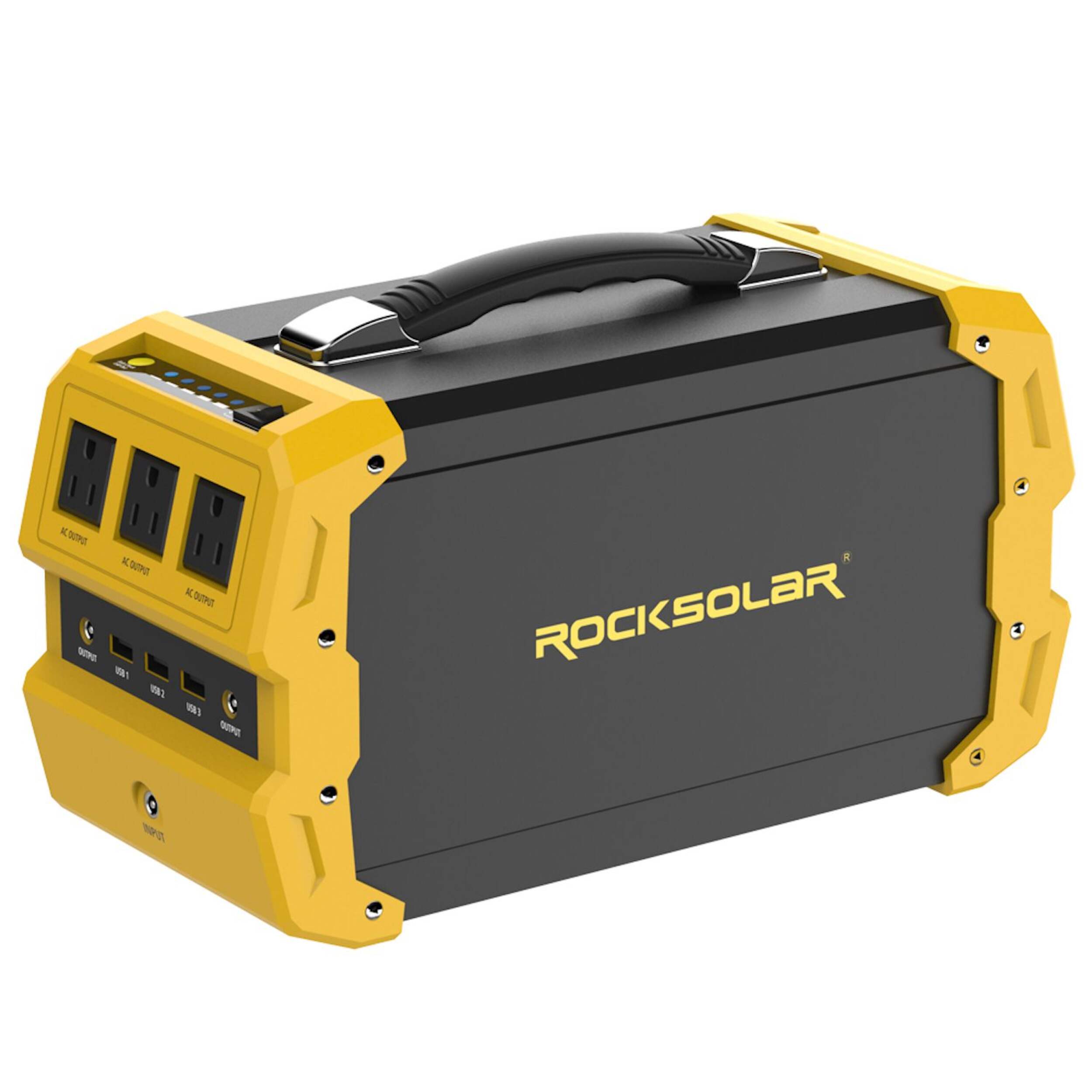 ROCKSOLAR 400W Solar Generator Kit with 400W Power Station + 100W Solar Panel Front_Three_Fourths_Angled_Right