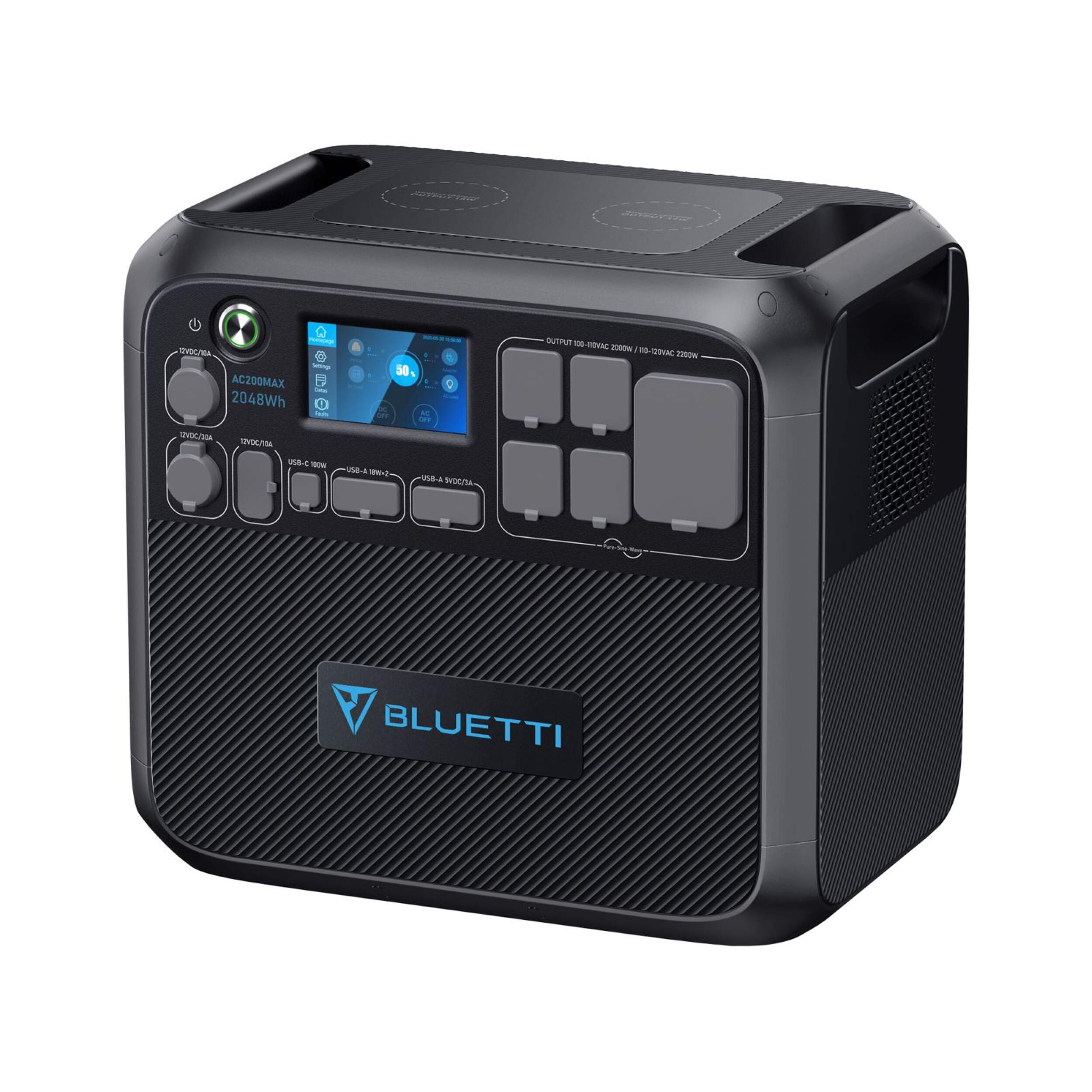Bluetti 2200W Expandable Power Station 2048Wh Front_Three_Fourths_Angled_Left