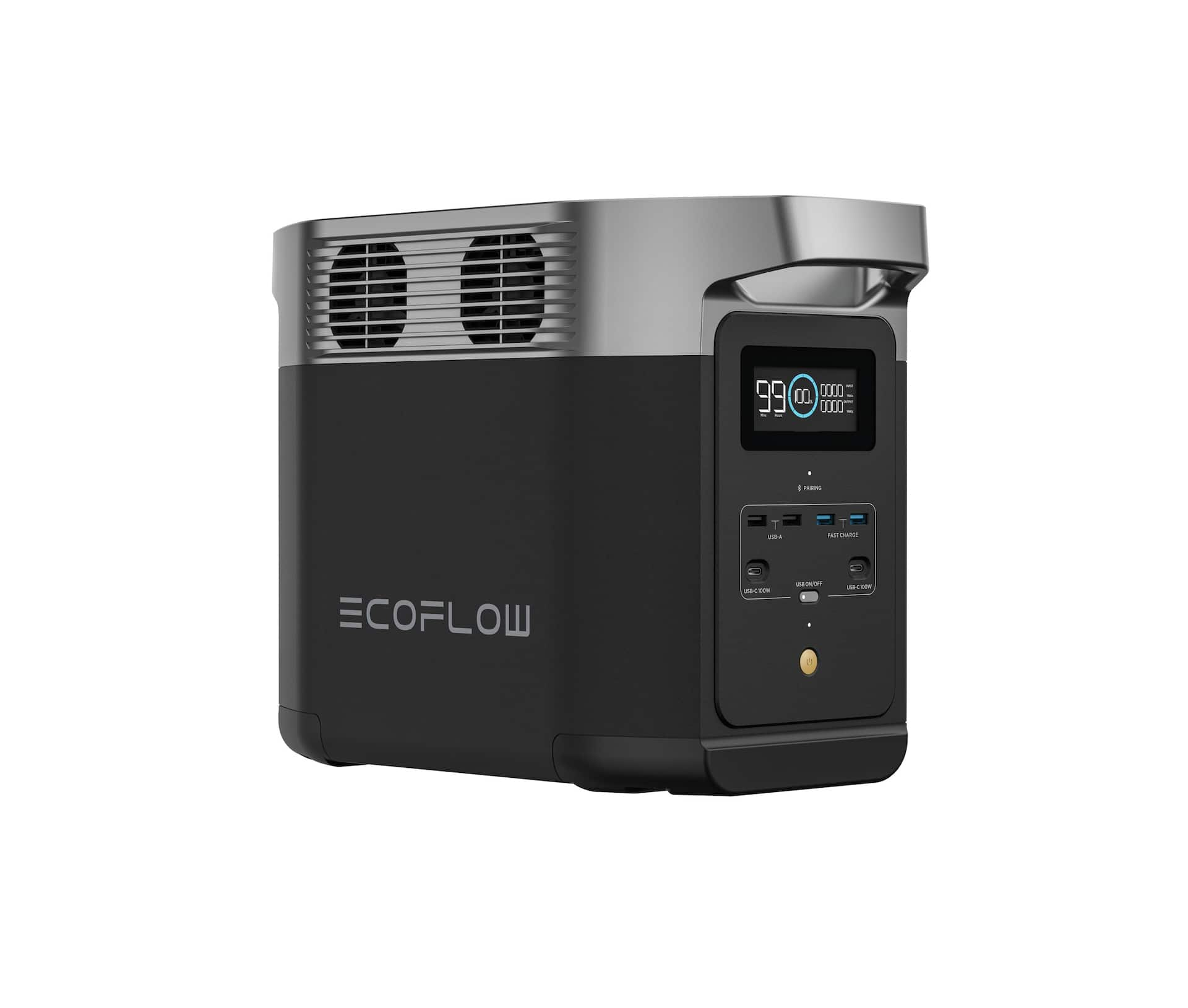 EcoFlow 1800W Output/2700W Surge Delta 2 Battery Solar Generator 400W ...