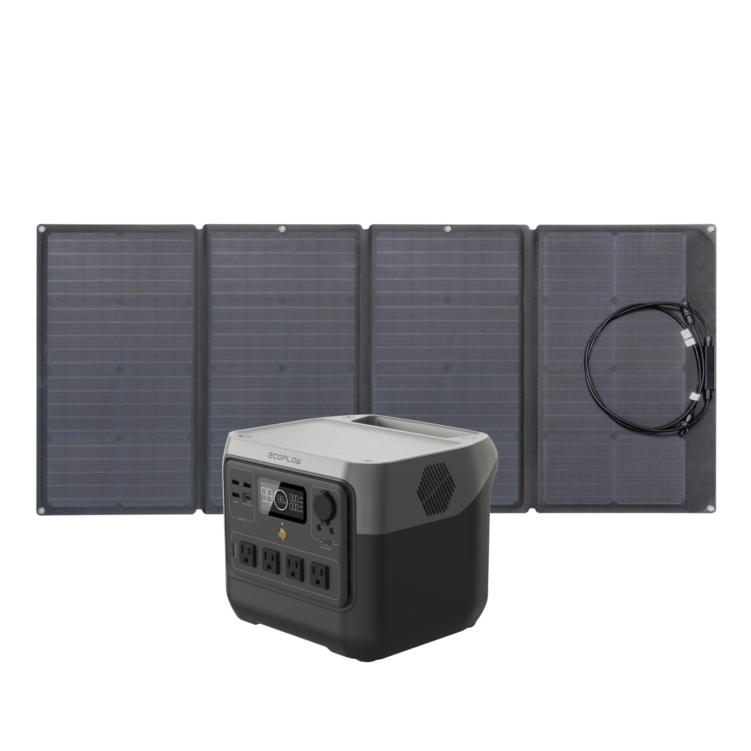 EcoFlow 800W Output/1600W Surge River 2 Pro LFP Solar Generator