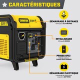 Génératrice à onduleur Champion avec CO Shield, 11 000 W, télécommande sans fil incluse Composite_or_Mixed