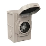 Champion 50A Power Inlet Box with NEMA 3R Enclosure Front_Angled_Right