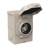 Champion 50A Power Inlet Box with NEMA 3R Enclosure Front_Angled_Right