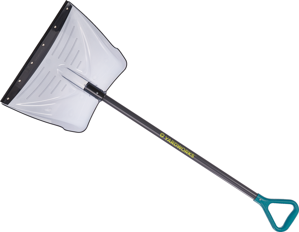 Yardworks Heavy Duty Polycarbonate Snow Scoop Shovel with Nylon Wear