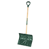 Yardworks Snow Shovel with Wear Strip, 18-in Front_Angled_Left