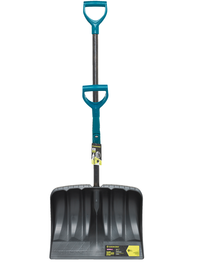 Yardworks EZ Grip 2 in 1 snow Scoop and Pusher Shovel, 19in Canadian