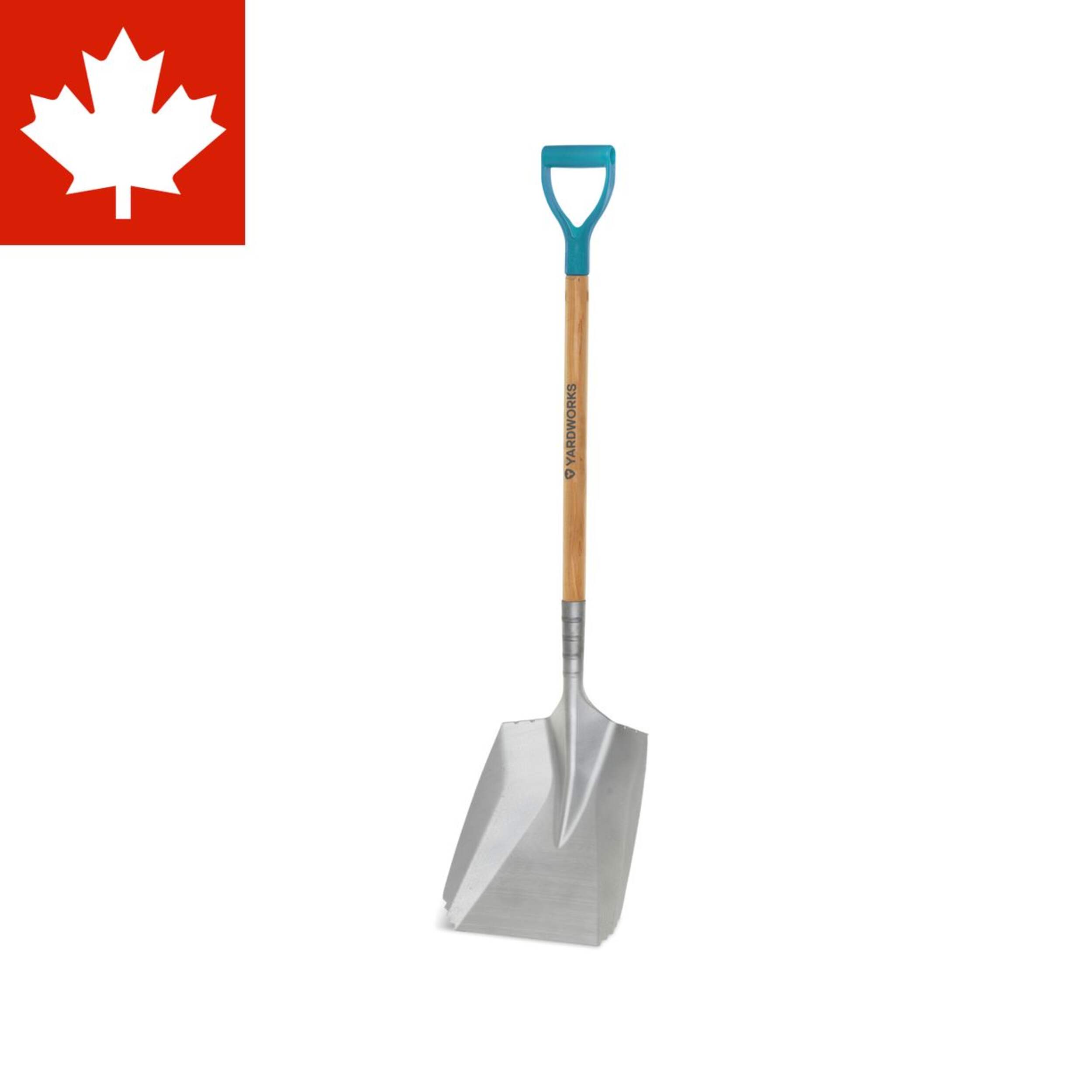 Yardworks Heavy Duty Serrated Edge Aluminum Snow Scoop Shovel, 11-in Front_Three_Fourths_Angled_Left