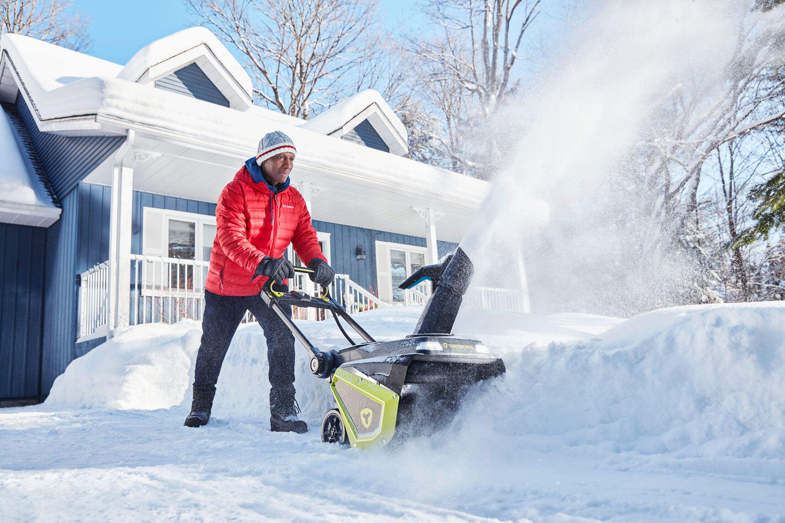 Yardworks 96V Single Stage Cordless Snowblower, 21in Canadian Tire
