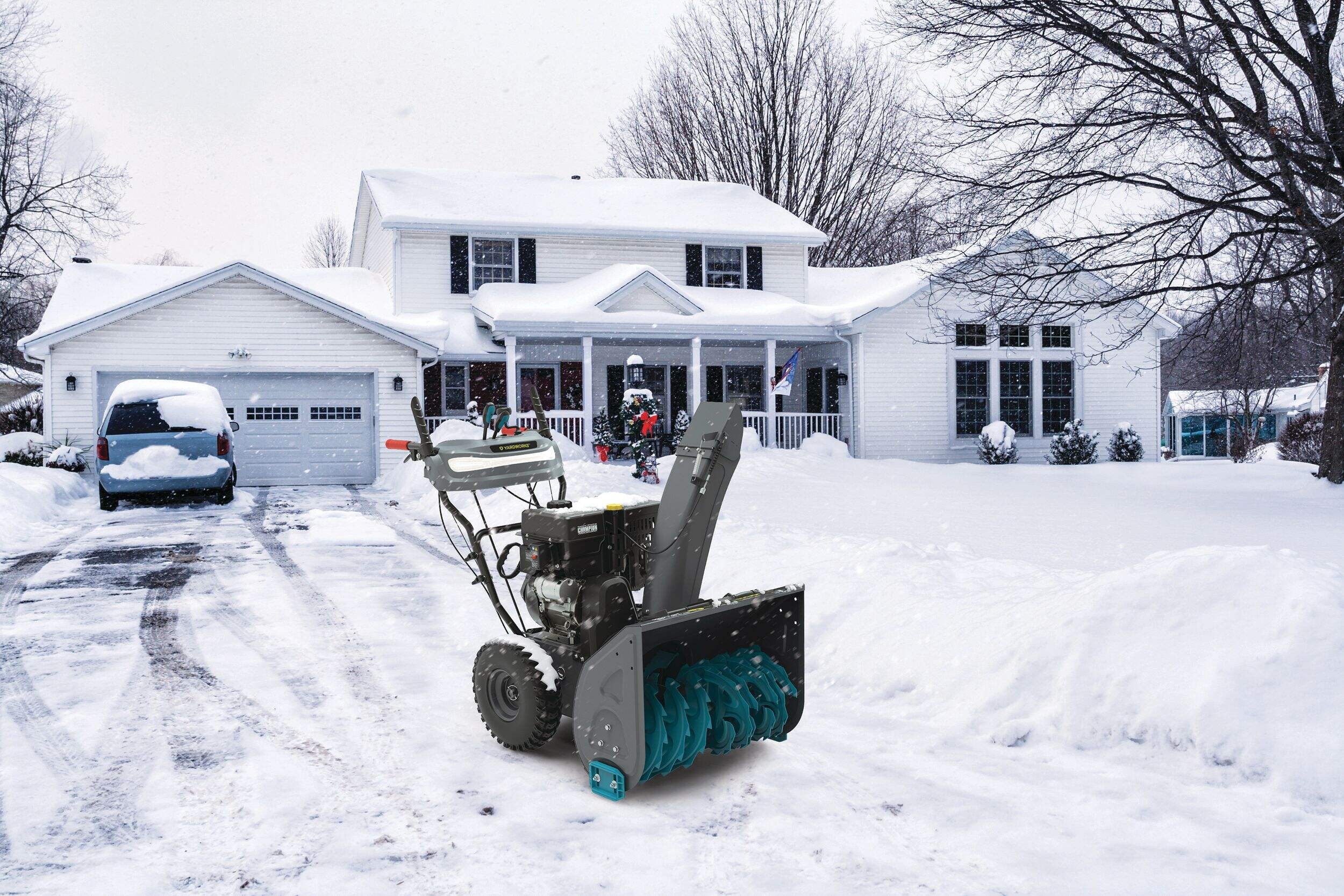 Yardworks 224cc 2Stage Snowblower with Power Steering, 24in Canadian Tire