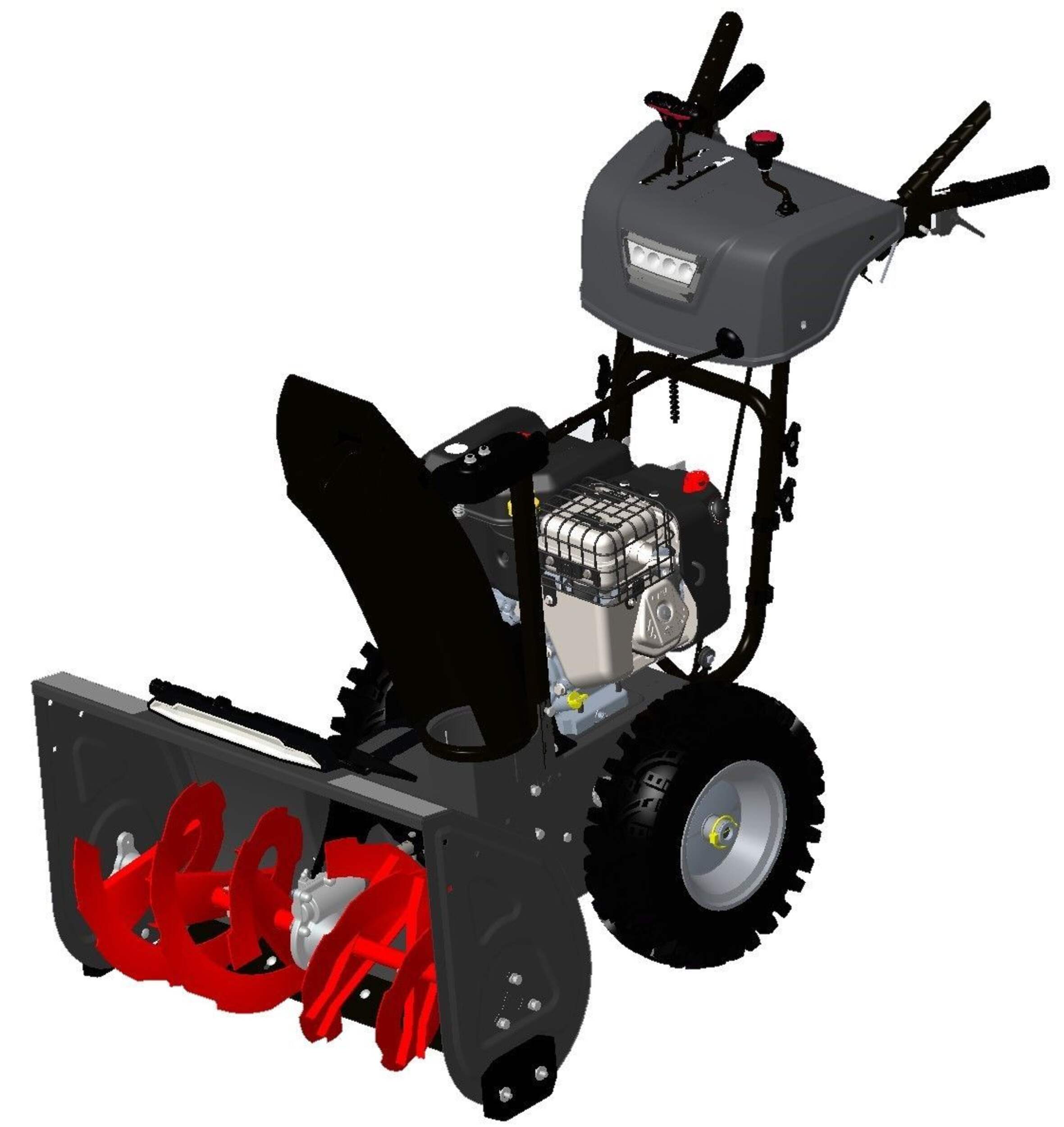 Briggs & Stratton 1696828 306cc 2-Stage Gas Snowblower with Electric Start, 30-in Front_Three_Fourths_Angled_Left