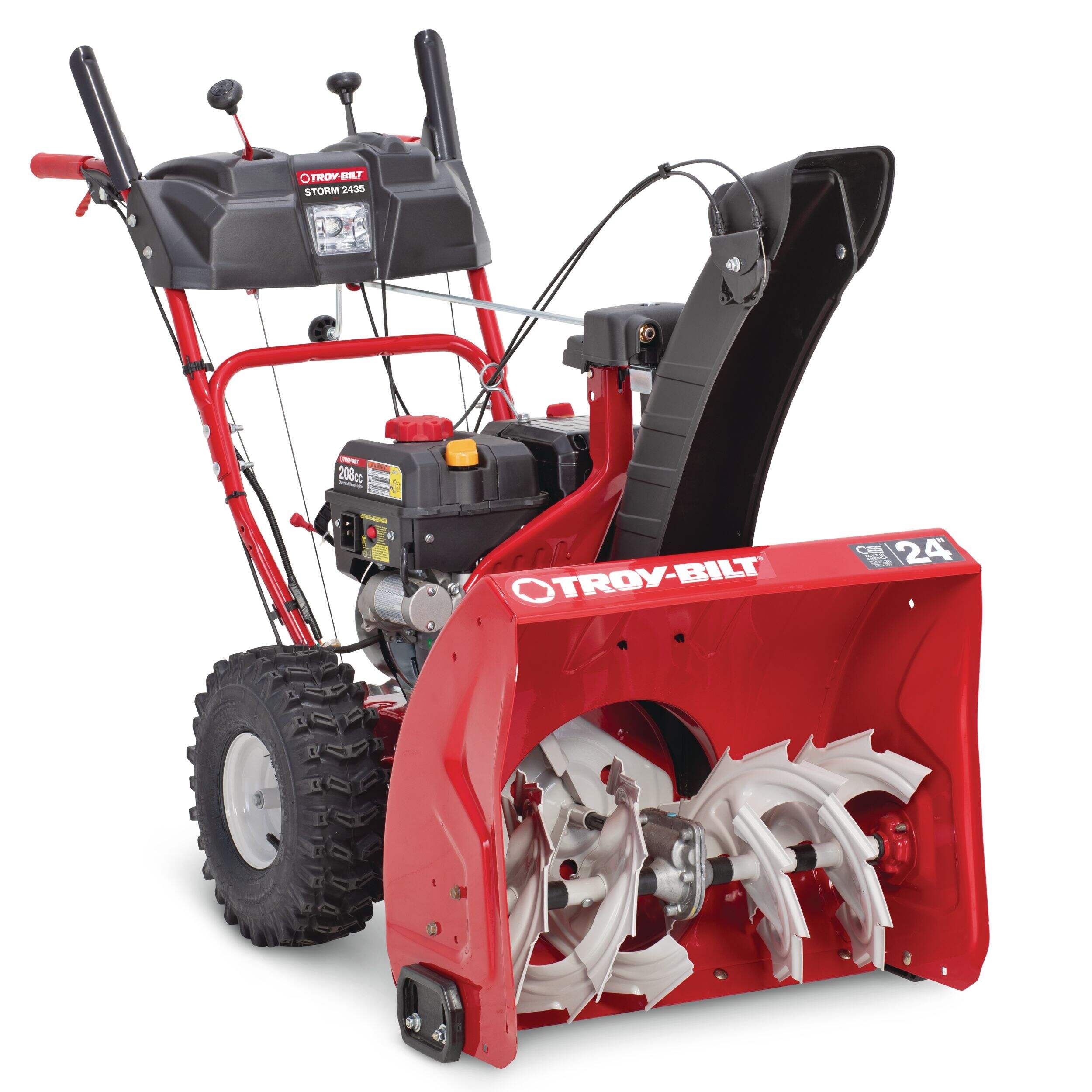 Troy-Bilt 675-WUB Storm 2435 243cc 2-Stage Gas Snowblower with Electric Start, 24-in Front_Three_Fourths_Angled_Right