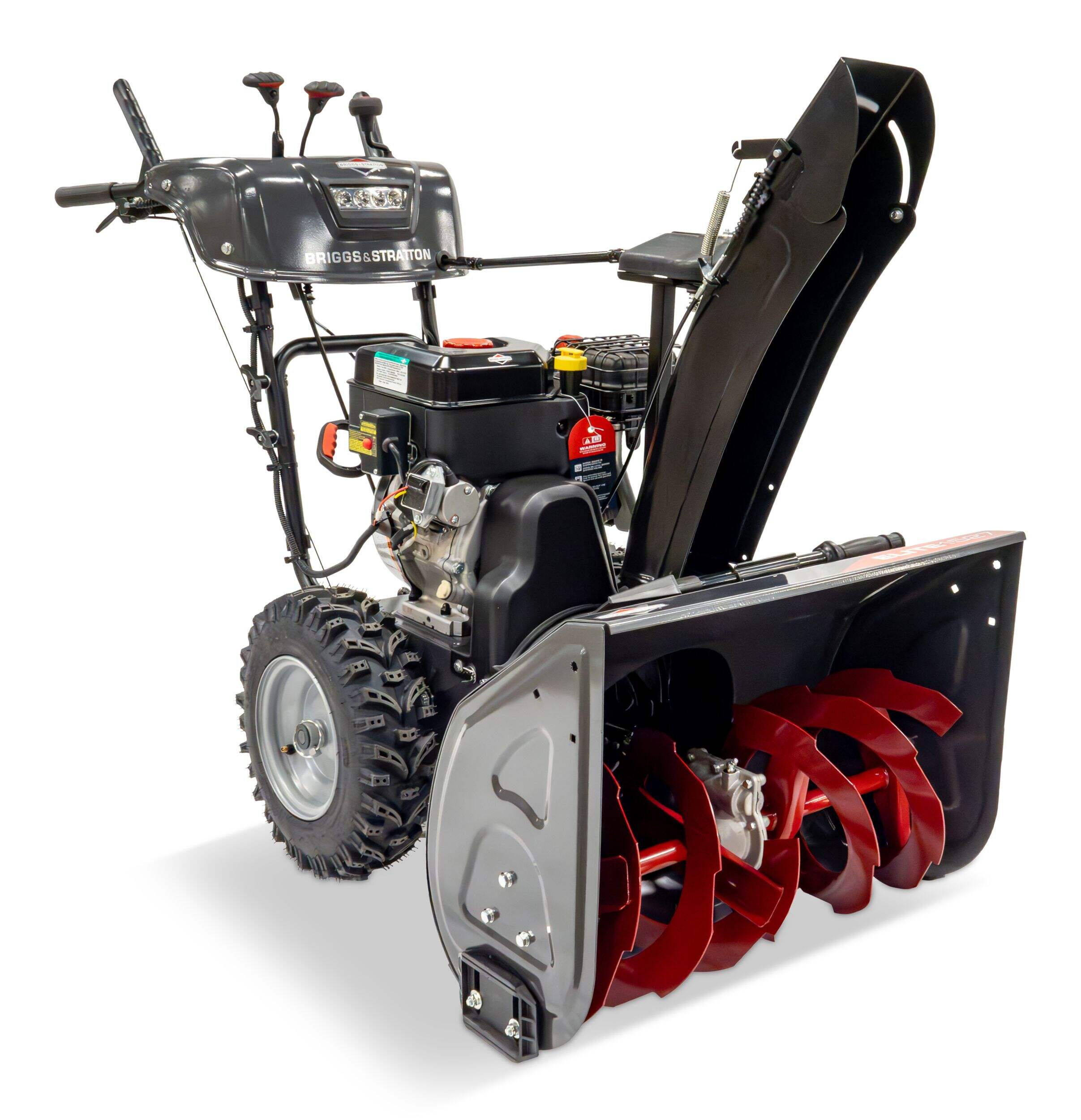 Souffleuse à neige à essence, 2 phases, Briggs & Stratton avec démarrage électrique de 306 cm3, 27 po Front_Three_Fourths_Angled_Right