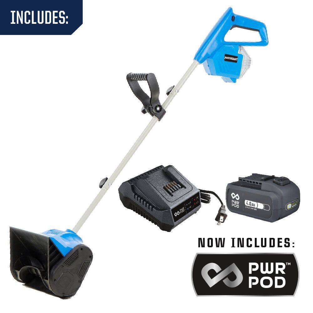 Mastercraft 20V Single Stage Cordless Snow Shovel 11-in, with PWR POD 5.0Ah  Battery Canadian Tire