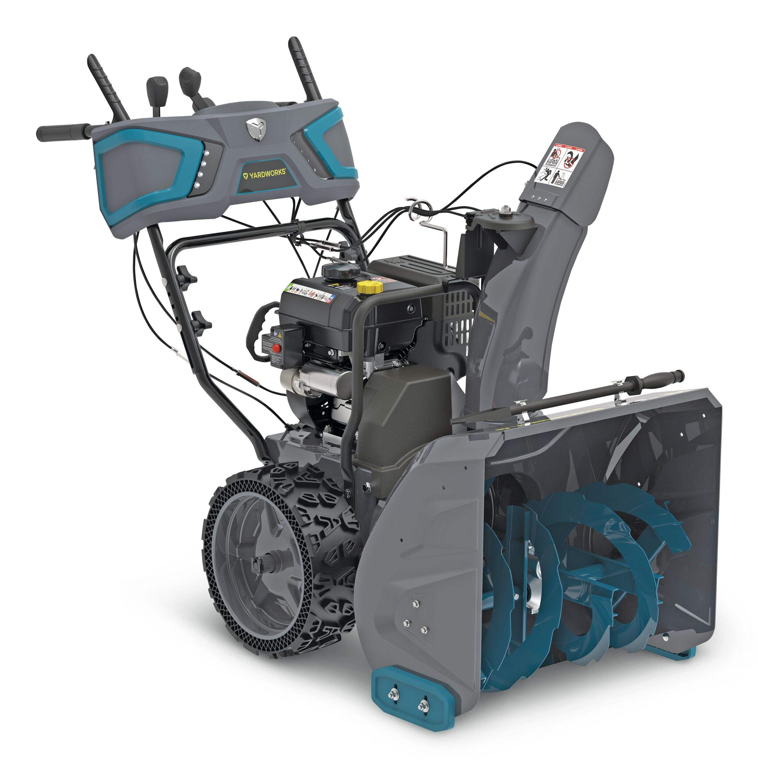 Yardworks 338cc 2-Stage Gas Snowblower with Electric Start, 30-in Front_Angled_Right