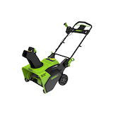 Greenworks 60V 5Ah Single Stage Cordless Snowblower, 22-in, with Battery and Charger Front_Three_Fourths_Angled_Left