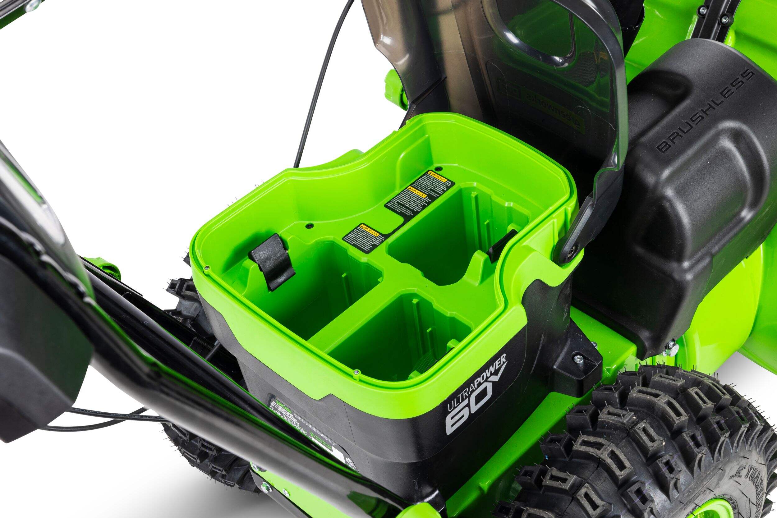 Greenworks 60V 3x5Ah 2Stage Cordless Snowblower, 24in Canadian Tire