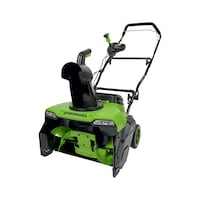 Greenworks 60V Single-Stage Snow Thrower, 20-in (Tool Only) Front_Angled_Left