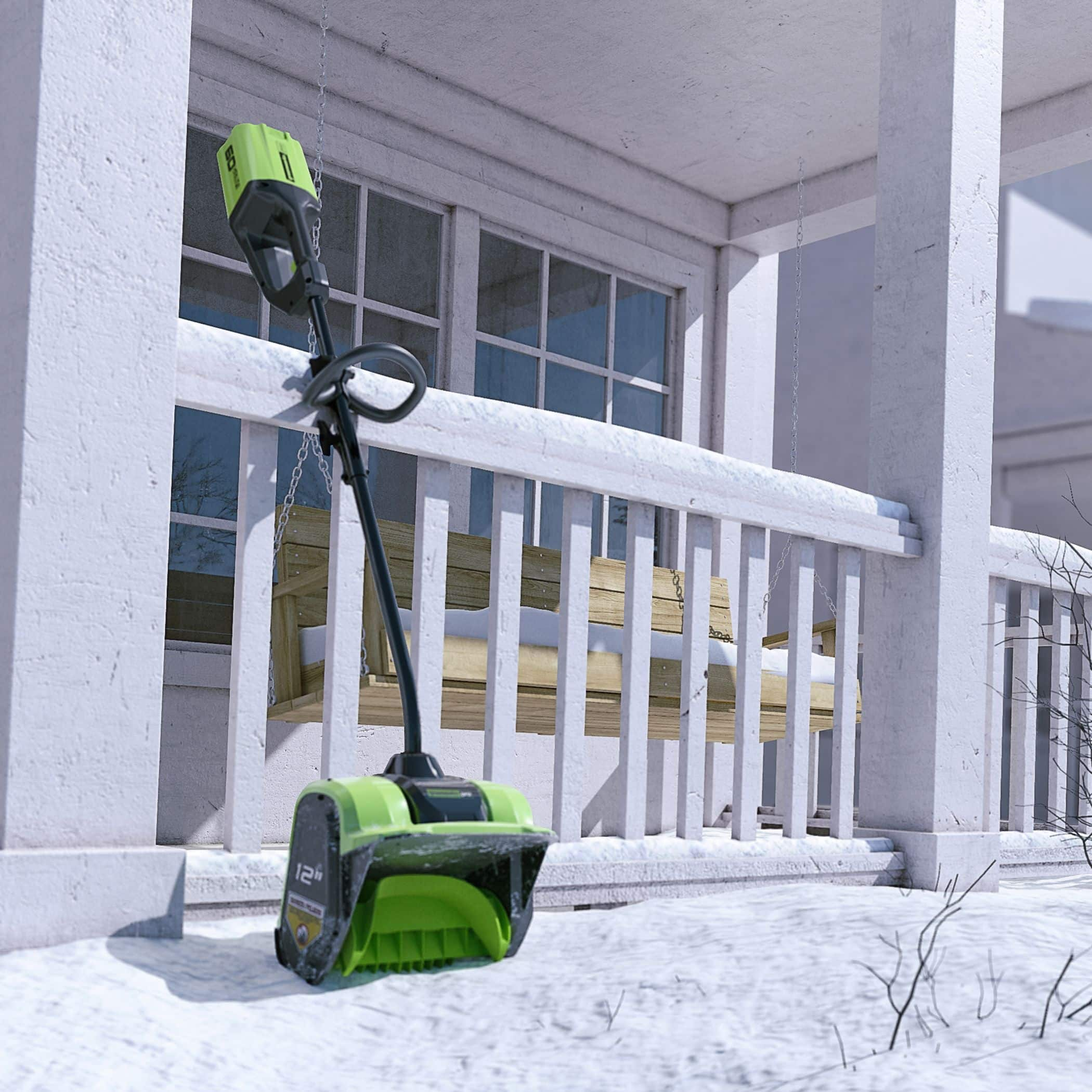 Greenworks 2610402CT 60V Single Stage Cordless Snow Shovel 12 in