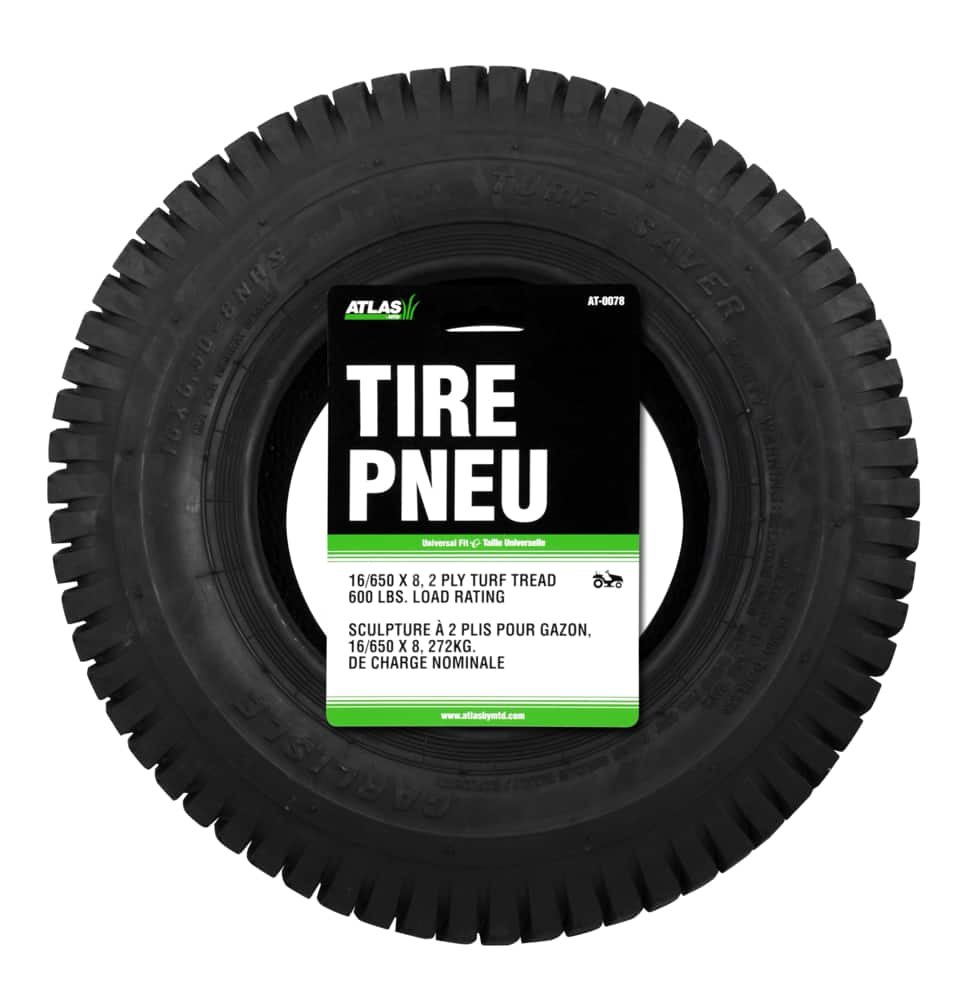 TurfSave Lawn Tractor Riding Mower Replacement Tire Load rating 600 lb 16 in x 6.50 in Canadian Tire