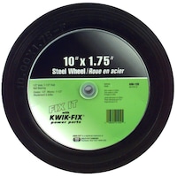 Roue en acier de rechange pour tondeuse Atlas, roulements à billes, 10 x 1-3/4 po