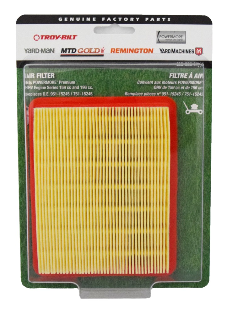 Filtre à air de rechange MTD pour moteur de tondeuse à siège