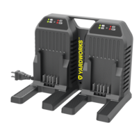 Chargeur de batterie à deux ports Yardworks 48 V Max Front_Three_Fourths_Angled_Left