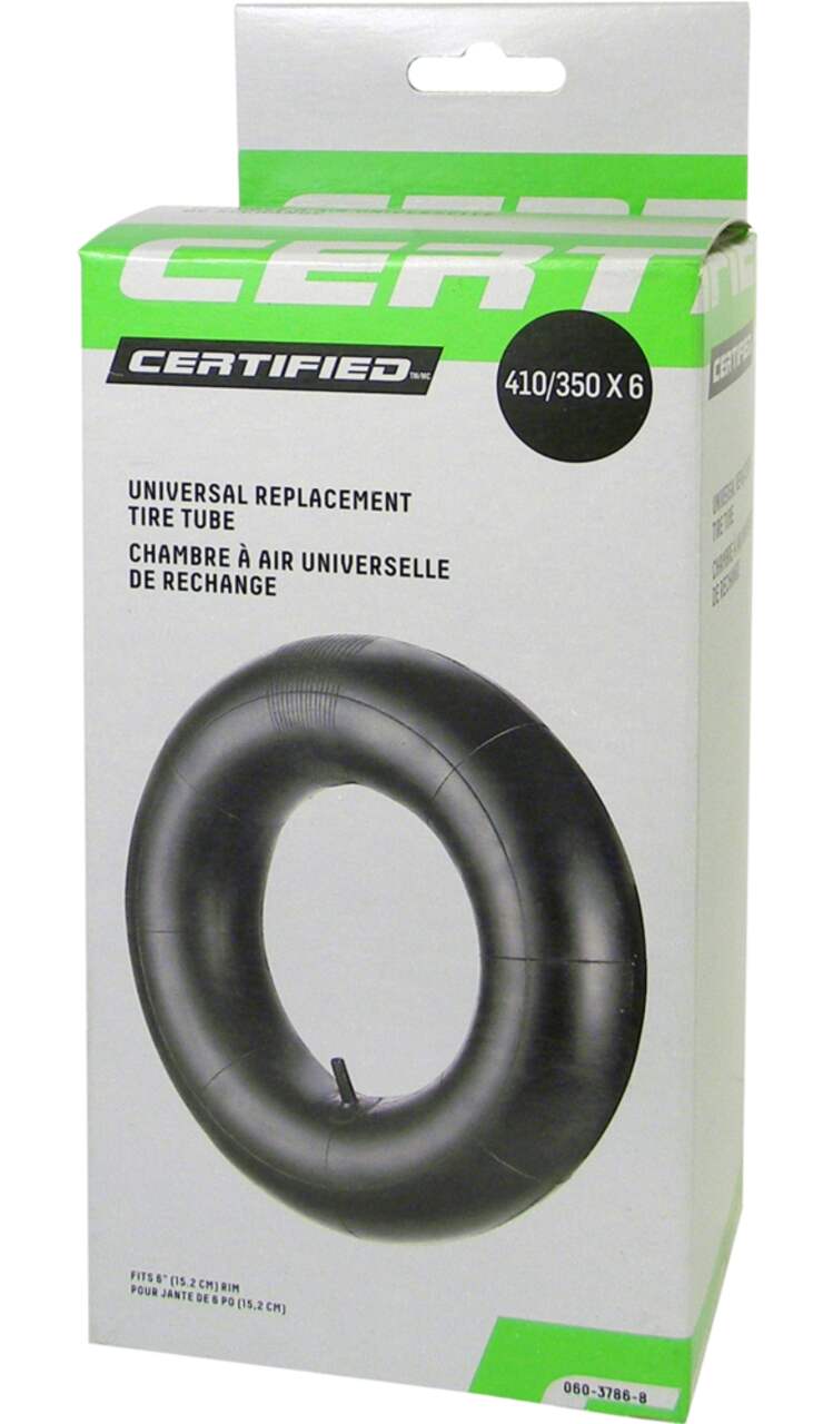 Certified Universal RePlacement Tire Tube, 4.10x3.50-6 for