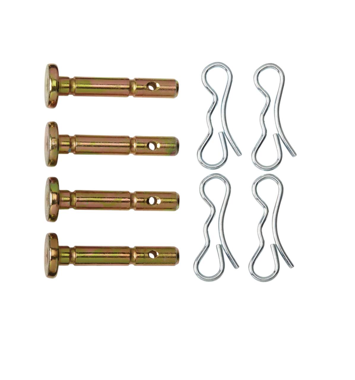 Certified Replacement Shear Pins, Incl. Cotter Pins, 1/4 x 1.5-in, 4-pk