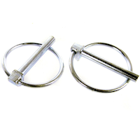 Goupilles de blocage de roue de rechange pour arbres de roue de 3/4 po de souffleuse Certified Front_Flat