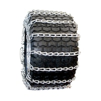 Chaînes de pneu universelles de souffleuse à neige Certified, paq. 2, pour pneu 18 po x 4 po x 8 po Front_Flat