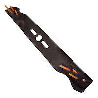 Power Rake Universal 6-in-1 Replacement Lawn Mower Blade, 19-in/20-in, Removable Tines Front_Angled_Left