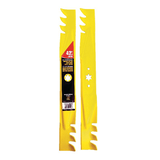 Lames MTD Xtreme 3-en-1 de rechange pour les plateaux de coupe de tondeuse à siège de 42 po, jaune Front_Elevated
